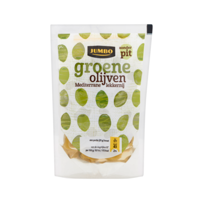 Huismerk Groene Olijven Zonder Pit